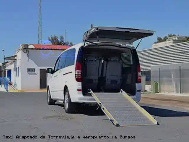 Taxi accesible de Aeropuerto de Burgos a Torrevieja